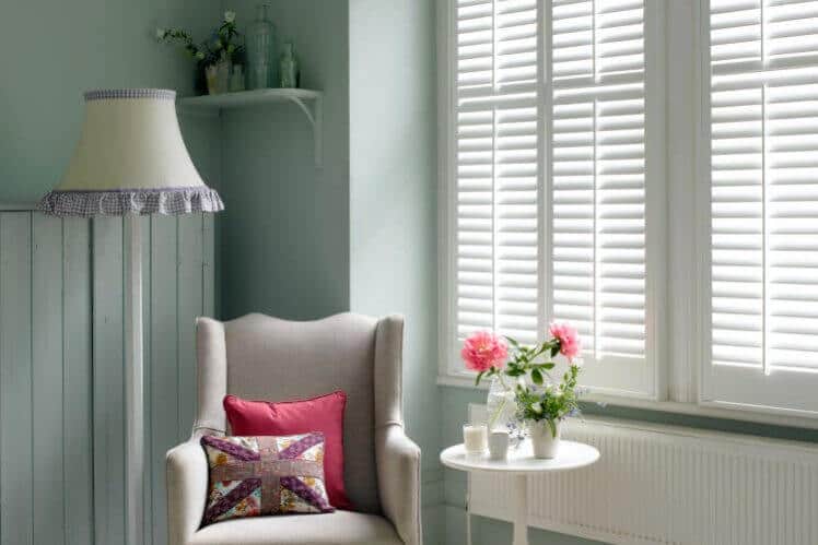 Beautiful Living Room with shutters