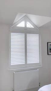 Shaped Bedroom shutters