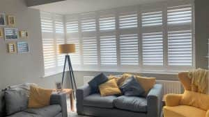 Full Height Living Room Shutters