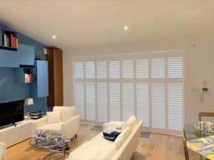 Tracked Living Room Shutters
